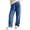 Dark Blue, variant on Bixock Fall/Winter Women Pajamas Pants Fleece Loungewear Pants Sleep Pants Thick Warm Side Pockets Elastic Waist Long Length Indoor Homewear Sleepwear Trousers Women Clothings