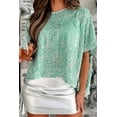 thumbnail image 2 of Elegant Moonlight Jade V Neck Blouse - Perfect for Special Occasions - [ZhiHiMeRi] | (US 4-6)S, 2 of 12