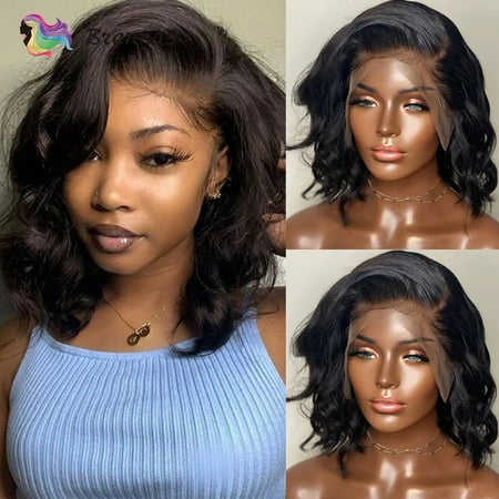 XICENWig Side Part Peruvian Human Hair 13x4 Lace Frontal Wig Natural Color  Lace closure Wigs For black Women | Walmart Canada