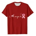 thumbnail image 4 of Kilaqueen Hope Breast Cancer Awareness Shirt for Women Pink Ribbon Graphic Tees Breast Cancer Warrior Short Sleeve Inspirational Blouse Tops, 4 of 4