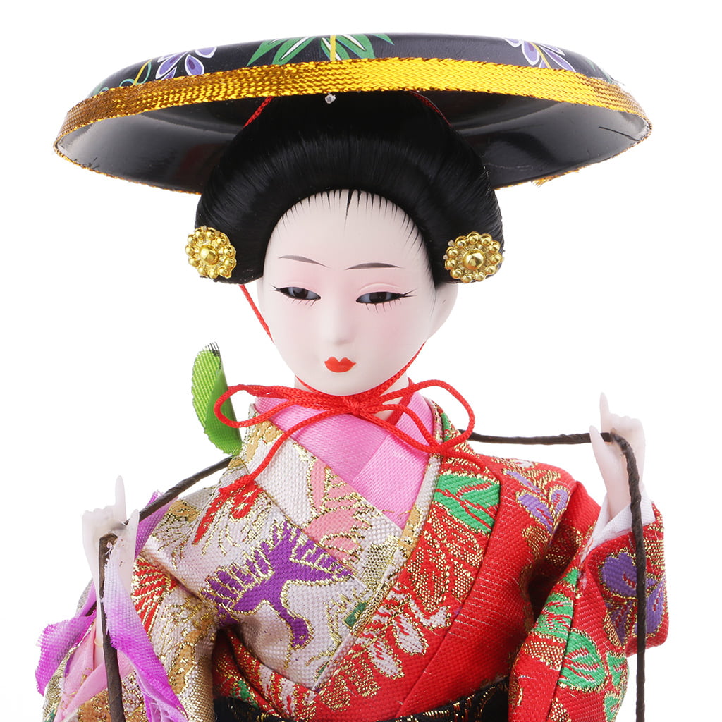 Japanese Kimono Kabuki Geisha Doll for Birthday Hinamatsuri Day Gift #10