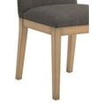 thumbnail image 6 of Weston Home Kirk Nailhead Accent Parson Linen Dining Chair, Set of 2, Charcoal, 6 of 7