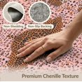 thumbnail image 6 of ODIKA Pink Leopard Cheetah Print Spotted Centered Motif Zebra Decoration for Great Room, Indoor Open Concept, Large Living Low Profile Flatwoven, 6 of 7