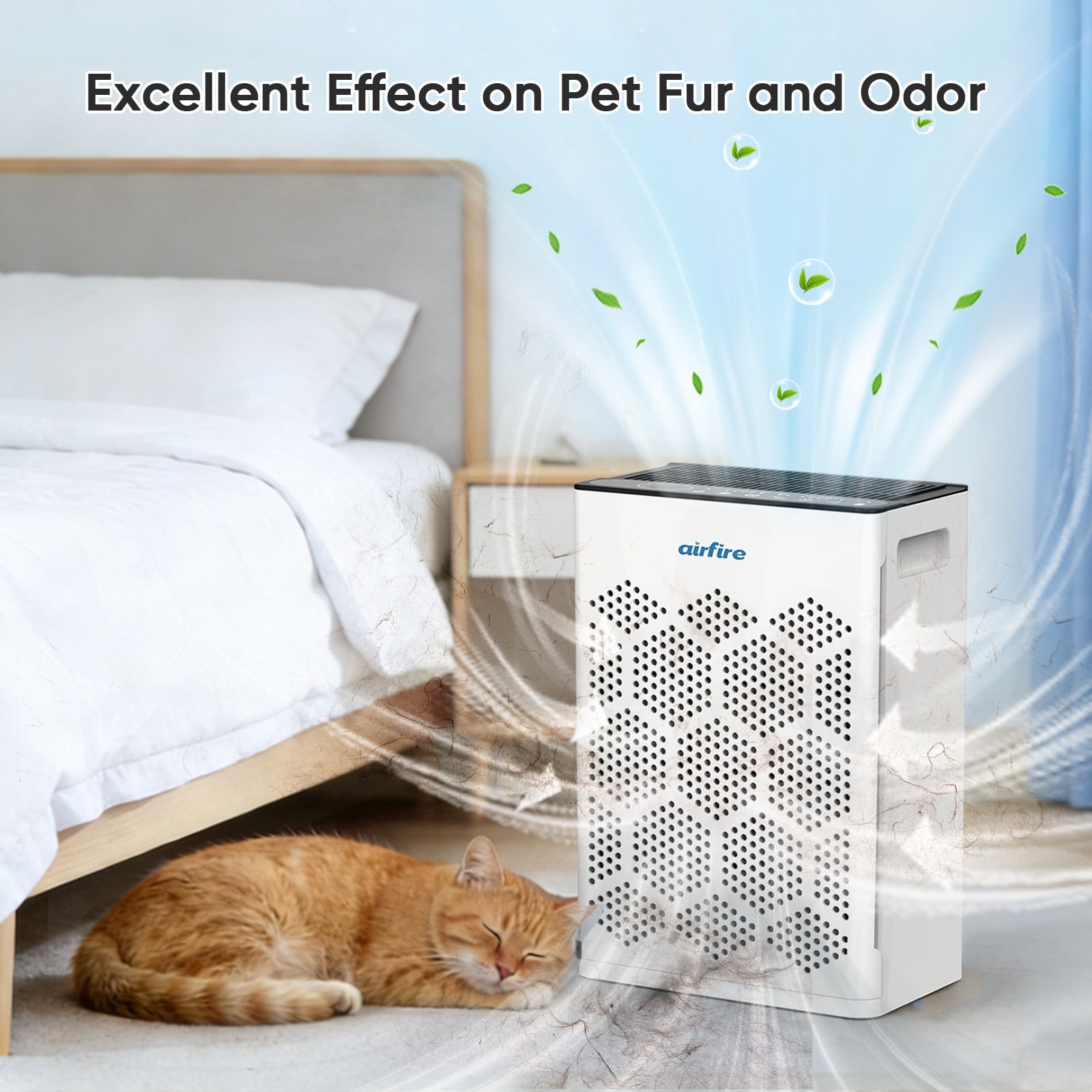 HEPA Air Purifiers for Allergies and Asthma up to 1475 Sq.ft, Air Purifiers for Bedroom with Washable Pre-Filter, AP309, All White, 2026 New