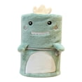 thumbnail image 1 of TheFound Household Office Flannel Blanket Cartoon Double Layer Nap Blanket, 1 of 7