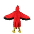 thumbnail image 4 of HPO HPO Adult Unisex Furry Red & Black Cardinal Mascot Fur Suit Costume Bundle | Multiple Size Options, 4 of 7