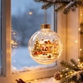 thumbnail image 7 of Glowing Christmas Story Ornament, Light-Up Mini Holiday Scene with Warm LED Light, Festive Keepsake Gift for Home Christmas Party Decoration,G-F, 7 of 7