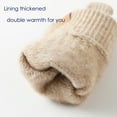thumbnail image 6 of Baqcunre Warm Gloves, Winter Women Keep Warm Touching Screen Knit Gloves Elastic Cuff Soft Full Finger Gloves Mitten, Knitted Gloves, Heating Gloves, 6 of 7