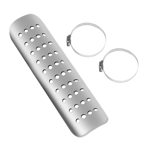 Protector térmico de escape de motocicleta Accesorio para motocicleta Protector de escape Plata
