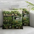thumbnail image 3 of HENGT Pillowcase Shamrock Truck from St Patrick's Day Spring Pillow Covers Happy Shamrock Sofa Couch Cushion Case for Outdoor Home Decor Green Lucky Shamrock Pillow Case, 3 of 5