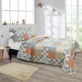 thumbnail image 2 of SCAD Piece by Piece Patchwork 3 Piece Quilt Set, Multi-Colored Patchwork, Includes 2 Pillow Shams, Queen, 2 of 7
