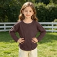thumbnail image 5 of Ynynloco Kids Boys Long Sleeve Crewneck T-Shirts Tee Tops Fall Fashion Shirt Tops 5-14 Years, 5 of 8