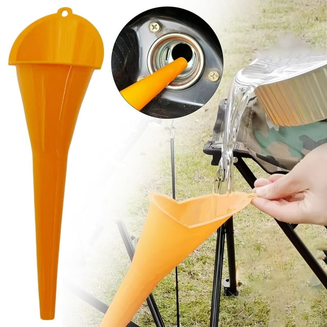 GZQJFMY 4 pcs Multi-Function Plastic Long Neck Oil Funnel - for All Automotive Oils Lubricants Engine Oils Water Diesel Fuel Kerosene and Other Liquids
