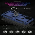 thumbnail image 6 of Jiahe Cover For Motorola Moto G Power 2022,Armor Shockproof TPU Bumper Case,Degree Rotation Kickstand With Magnetic Car Mount Ring Holder Hard PC Case Cover,6.5 inch,Blue, 6 of 7
