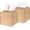 Beige&beige, variant on Minzimin Tissue Box Cover, 2 Pack  Square PU Leather Tissue Box Holder Decrative Tissue Cube Organizer for Tabletop, Bathroom, Car, Office