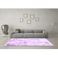 thumbnail image 3 of Ahgly Company Indoor Rectangle Solid Purple Modern Area Rugs, 3' x 5', 3 of 4