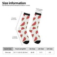 thumbnail image 2 of Balery Hand Drawn Watermelon Calcetas Largas con Estampado para Hombre y Mujer – Suaves y Transpirables, Talla Única (US 5-11), 2 of 6