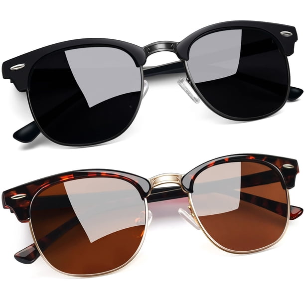 Gafas de sol Joopin semi montura polarizadas UV400 para hombres y mujeres