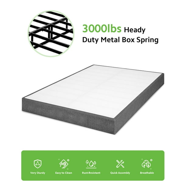 TATAGO 7" Heavy Duty Metal Box Spring, 3000lbs Capacity Mattress