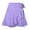 Purple, variant on Lace Up Skirt Style High Waisted Solid Color Ruffled Skirt Sequined Skirts, Size S