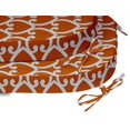 thumbnail image 3 of Vargottam Chaise à Manger Sans Glissement en Forme de Coussin Imprimé Intérieur / Extérieurpadshome Décor Réversible et Machine Lavable DiningChairPad avec Attaches Chaîne - Lot de 2-Orange, 3 of 8