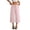 17# Pink, variant on Petite Capris Pants for Women Cotton Linen Casual Summer Straight Wide Leg Loose Pull on Below Knee Drawstring Elastic Waist Cropped Trouser Navy M