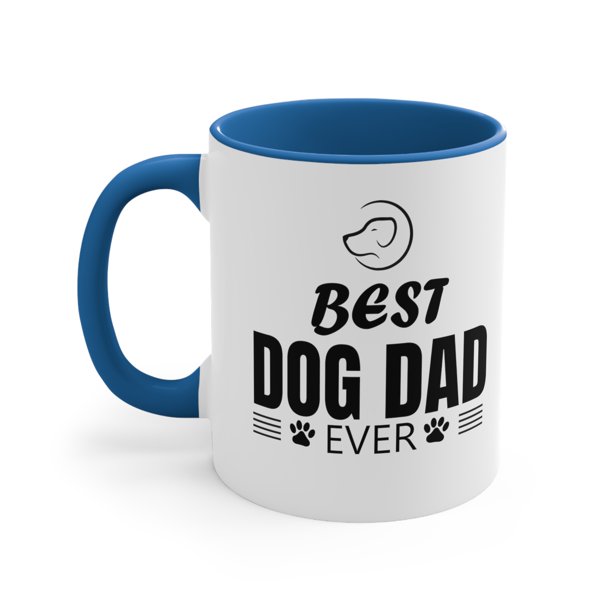 Fathers Day Coffee Mug Best Dog Dad Ever Simple Gift for Dad Grandad