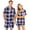 Black, variant on Dwelliawo Mens Cotton Pajama Sets Short Sleeve Sleepwear Button Down Loungewear Pjs with Pockets Black 2xL