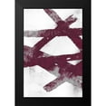 thumbnail image 2 of PI Studio 17x24 Black Modern Framed Museum Art Print Titled - Gestures I Burgundy Version, 2 of 5