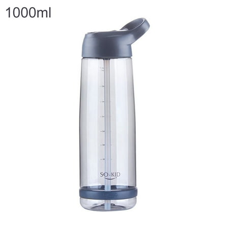 

Sanwood Portable Large Capacity with Handle Outdoor Kettle Sports Drinking Straw Bottle 1000ml Kitchen Tool