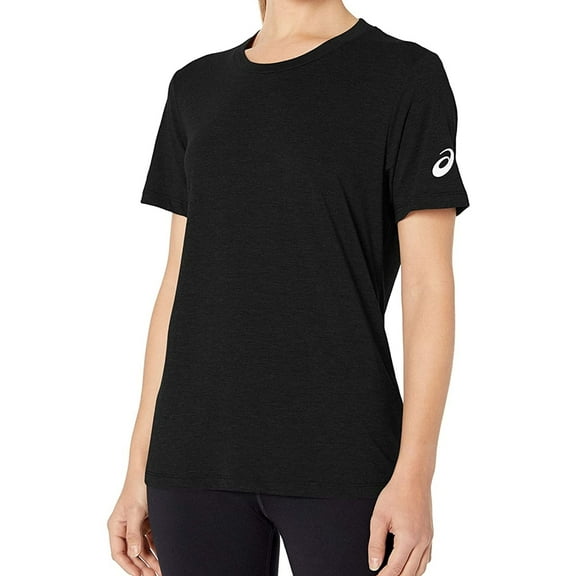 ASICS Womens Circuit SS Basic T-Shirt, Black, X-Small