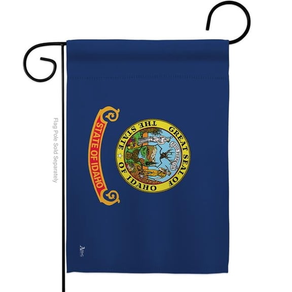 Americana Home & Garden G142513-BO 13 x 18.5 in. Idaho American State Garden Flag with Double-Sided Horizontal House Decoration Banner Yard Gift