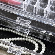 Organizer Clear Acrylic Drawer Grids Transparent Makeup Display Storage Box