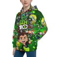 thumbnail image 4 of Youth Ben 10 Hoodies 3D Print Pullover Hooded Sweatshirt With Pocket For Boys Girls Teen X-Large, 4 of 8