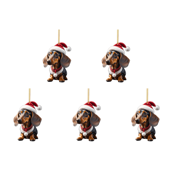 Adorno navideño para perro dibujos animados acrílico suministros fiesta en casa (C-3)