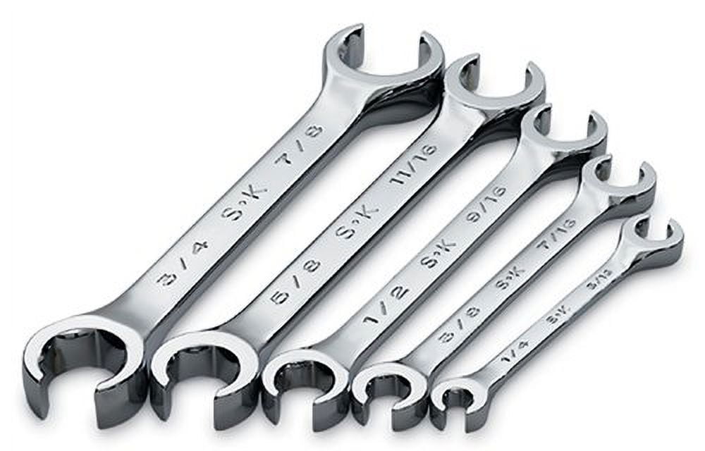 Wrench Set Flare Nut 5 Piece SAE Hi Polish