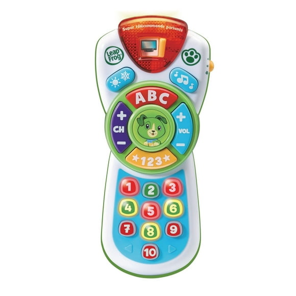 LeapFrog Scout's Learning Lights Remote™ Deluxe - Pretend TV Control Toy with Music and Lights for Infant - French Version