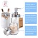 thumbnail image 2 of Juego de tapas para accesorios de baño Mason Jar (4 unidades), tarros no incluidos, dispensador de jabón, soporte para cepillo de dientes y tapas para tarros de almacenamiento de boticario para tarros, 2 of 5
