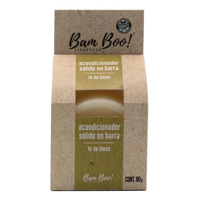 Acondicionador Sólido Te de Limon Bam Boo! Lifestyle 80g