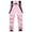 Pink, variant on Women's Skiing Bibs Snow Pants, Winter Waterproof Insulated Snowboard Pants with Suspenders