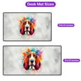 thumbnail image 5 of Watercolor Drip Basset Hound Pop Art Colorful Portrait Artwork Desk Mat Full Keyboard Mouse Pad Bassets Dog Breed Lovers Gifts Idea Large Mousepad - 01009, 5 of 5