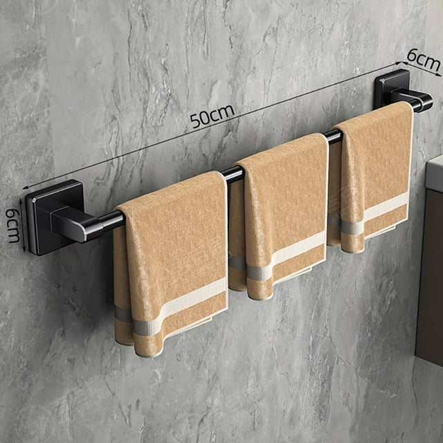 Toallero espacial de aluminio para cuarto de ducha, colgador de toallas, organizador de almacenamiento multifuncional para accesorios de baño