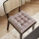 thumbnail image 1 of Cojín cuadrado de felpa con respaldo | Almohadilla para silla de oficina, comedor o escritorio | Agarre de silicona antideslizante, 1 of 6