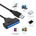 thumbnail image 3 of Matsuzay USB3.0 a SATA Cable 2.5 HDD / SSD Adaptador de disco duro Convertidor de cable Negro Juegos de teclado y mouse para computadora, 3 of 4