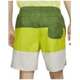 thumbnail image 3 of Nike Men's Sportwear City Edition Color Block Woven Shorts (Treeline/Bright Cactus/Light Bone, Small), 3 of 3