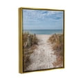 thumbnail image 3 of Stupell Industries Sandy Ocean Boardwalk Summer Horizon Photograph Metallic Gold Floating Framed Canvas Print Wall Art, Design by Mary Lou Photography, 3 of 6