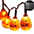 thumbnail image 2 of Halloween String Light Decoration Battery Powered Pumpkin Shaped LED String Light - 3m Long, 20 LED, Warm Color, 2 of 9