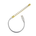 thumbnail image 1 of Toystoory Luz de libro de PC de Metal con estilo, 10 cuentas, LED colorido, Flexible, ajustable, interfaz USB, dormitorio de casa, ordenador, portátil, Iluminación y accesorios Oro Toystoory HA072663-05, 1 of 1