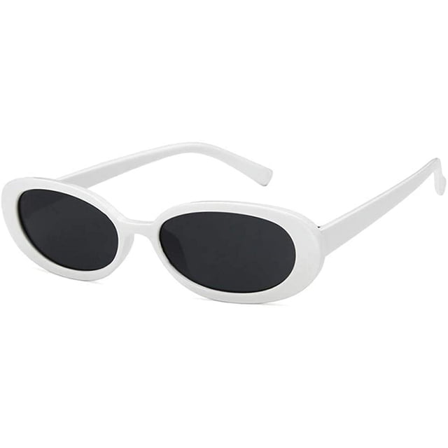 Mini Retro Vintage Ultra Estrecho Oval Redondo Flaco Ojo de Gato Gafas de sol Clout Goggles Ormromra LRWJ469-8