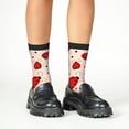 thumbnail image 4 of Honeii Red Ladybug Print Children's Colorful Socks,Unisex Kids and Toddlers' Cushioned Sock,Kids Athletic Crew Socks,for Everyday Wear and Sports, 4 of 5